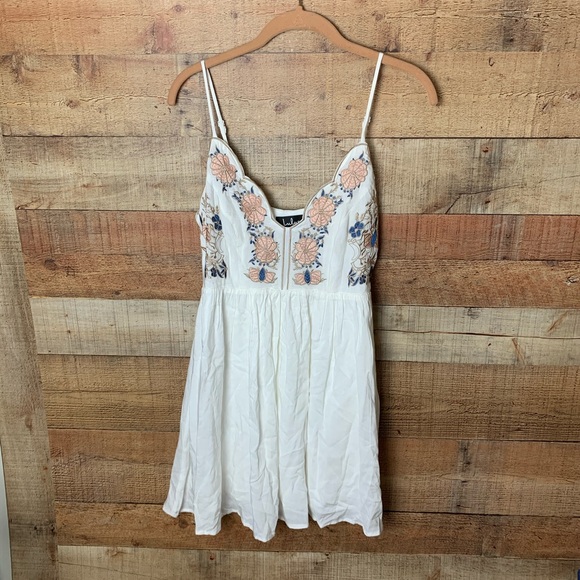 Lulus White Floral Embroidered Mini Dress - Picture 5 of 11
